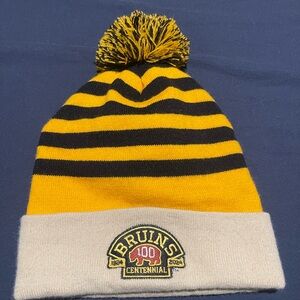 Centennial Yellow and Black Pom-Pom Beanie